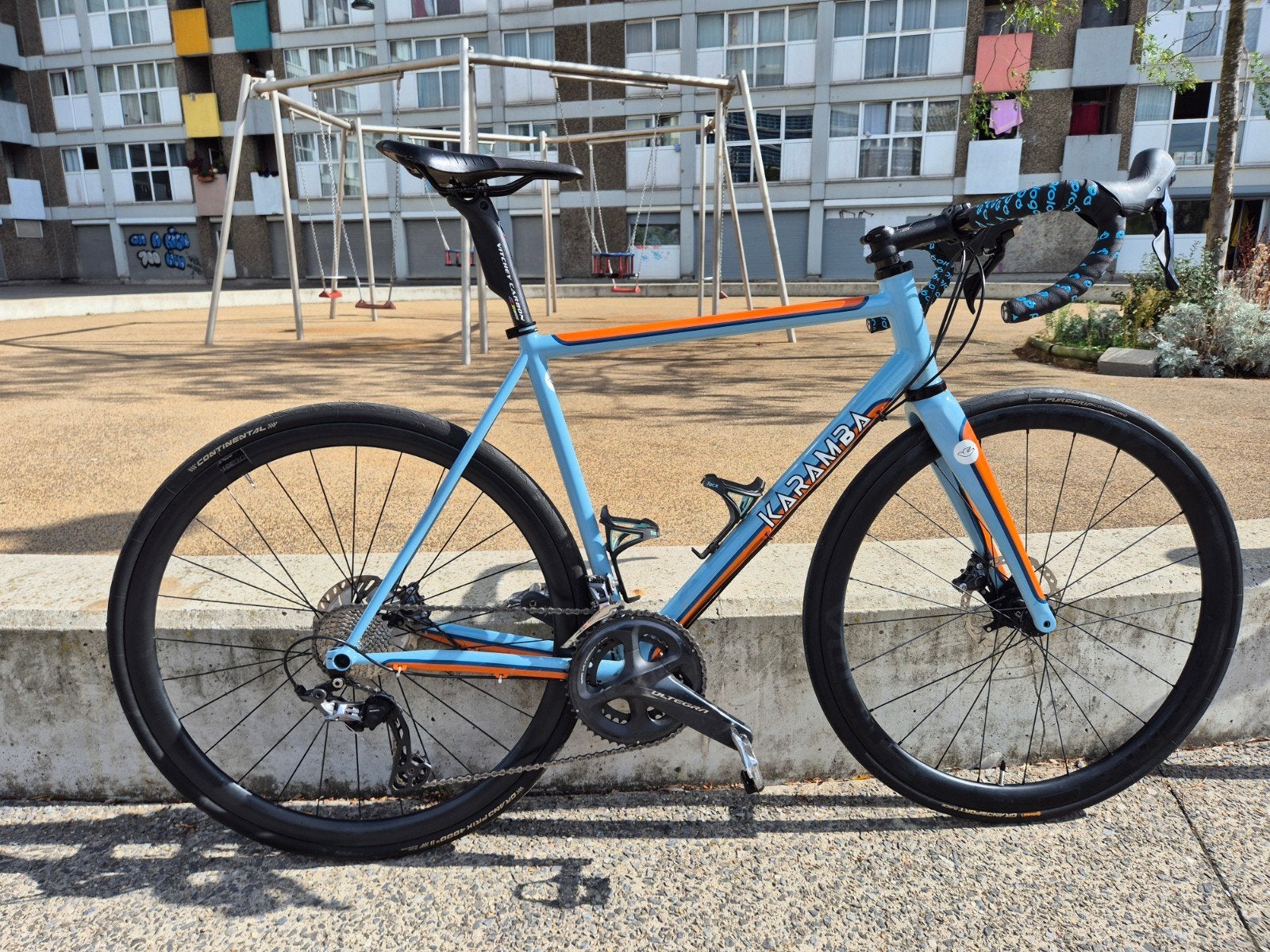 Road bike steel Karamba / fourche et roues carbone, Autres marques, Comme neuf, Enlèvement, 53 à 57 cm