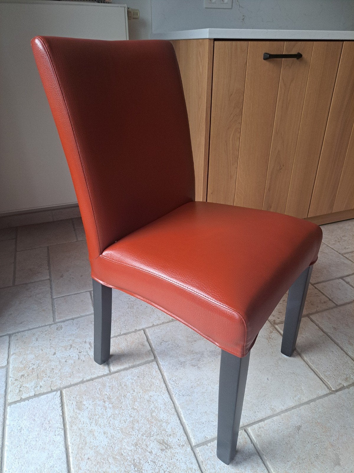 4 stoelen, Maison & Meubles, Chaises, Enlèvement, Rouge, Quatre