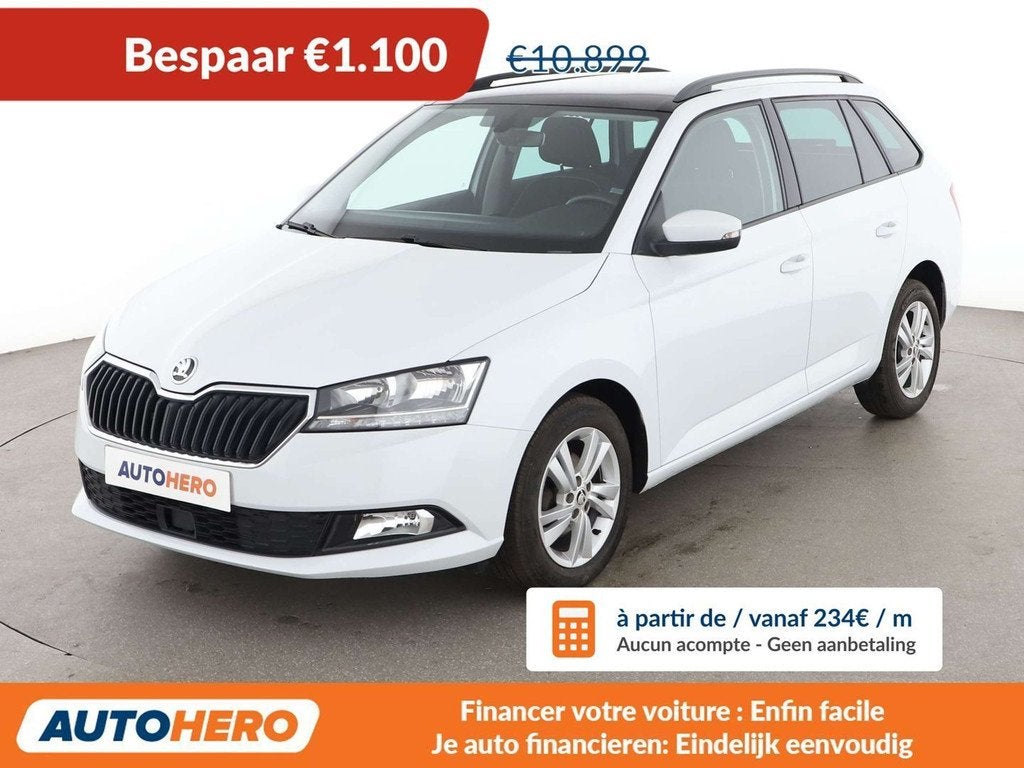 Skoda Fabia 1.0 TSI Ambition (bj 2019), Voorwielaandrijving, Stof, Gebruikt, 95 pk