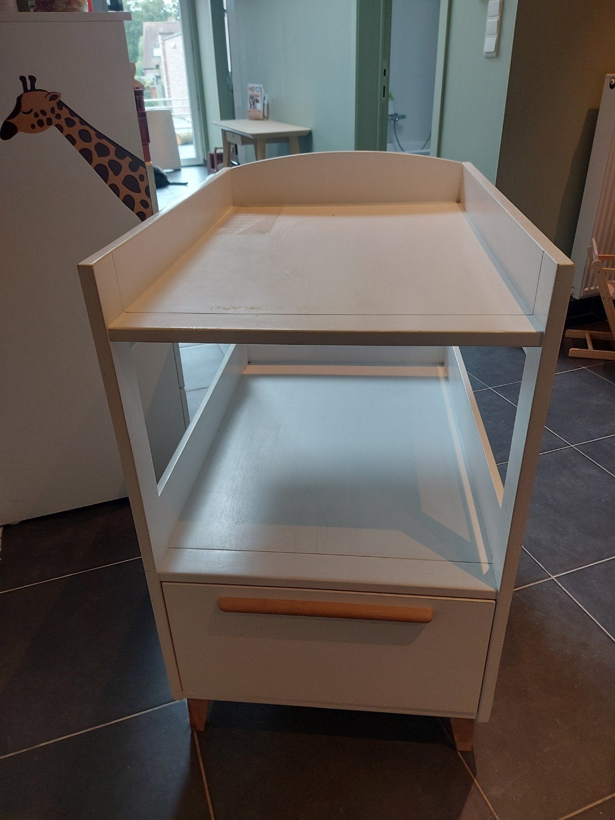 Verzorgingstafel in propere staat, Kinderen en Baby's, Ophalen, Gebruikt, Minder dan 75 cm, 70 cm of meer