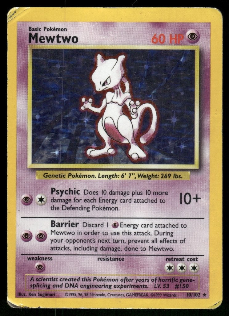 Mewtwo 10/102 - Base (Fair), Verzenden, Gebruikt