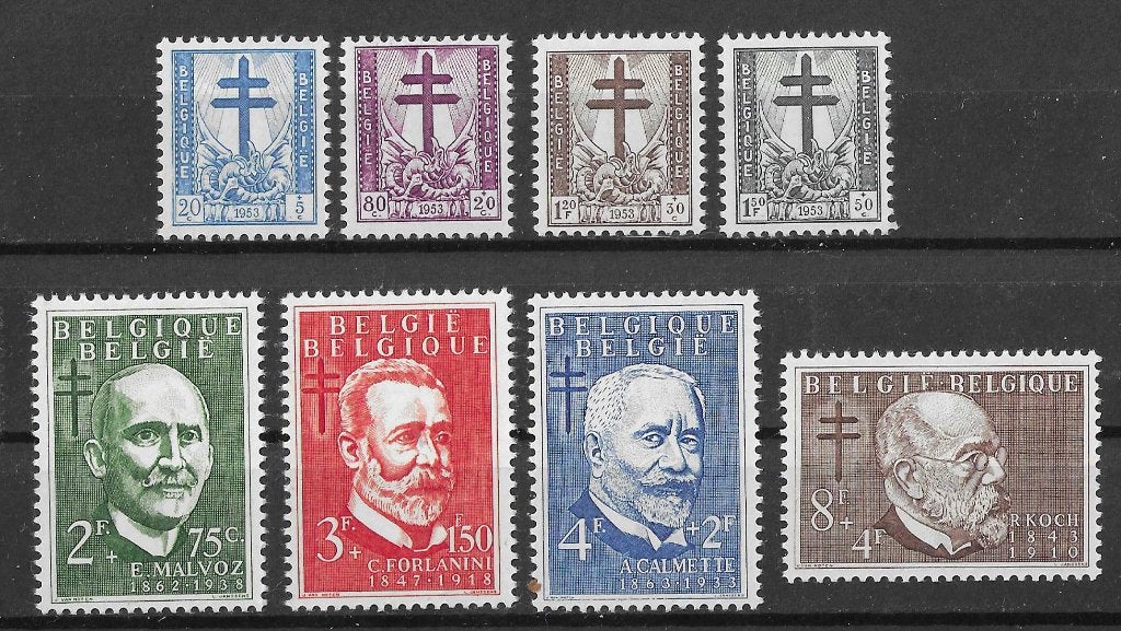 Belgische postzegels  -  930/937, Postzegels en Munten, Verzenden