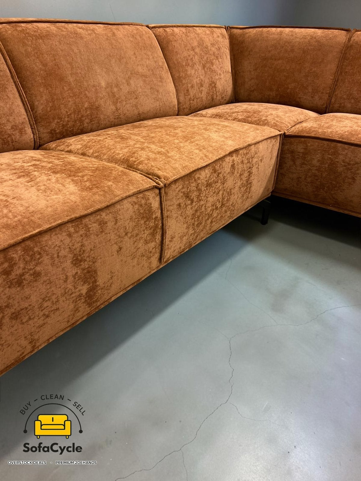 Fauteuil d'angle Rusty Brown (NOUVEAU) - SofaCycle/Delivery, Enlèvement ou Envoi, Comme neuf, SofaCycle, Info@sofacycle.be