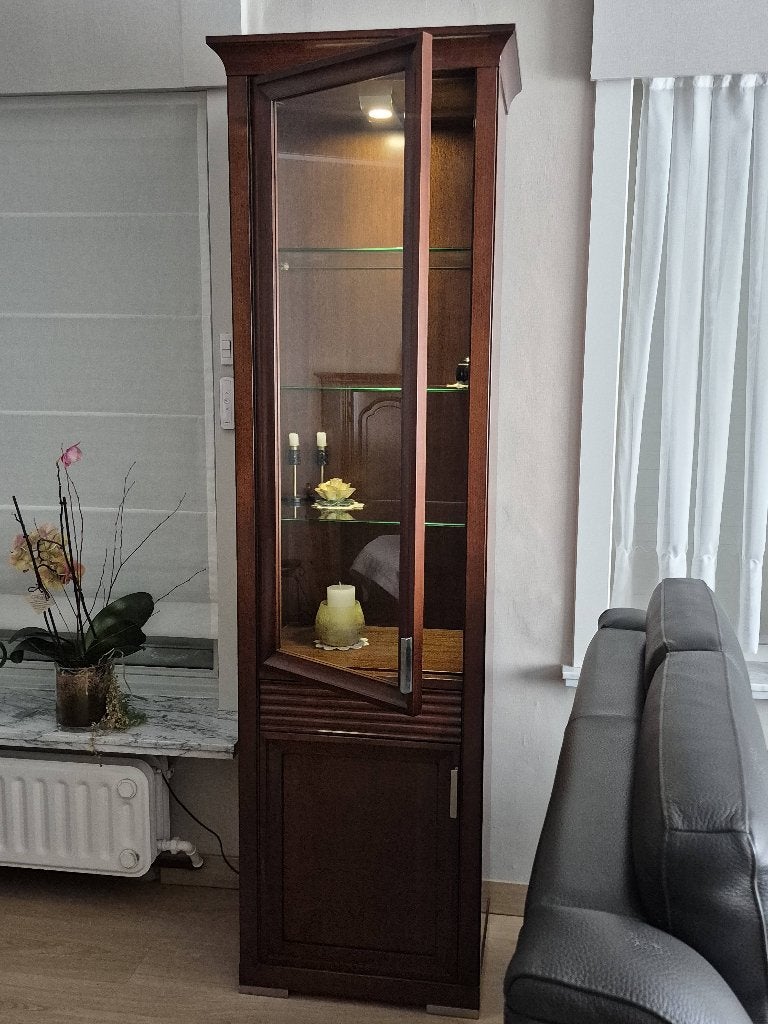 Armoire vitrine., Maison & Meubles, Enlèvement, Comme neuf, Autres essences de bois, Klassiek