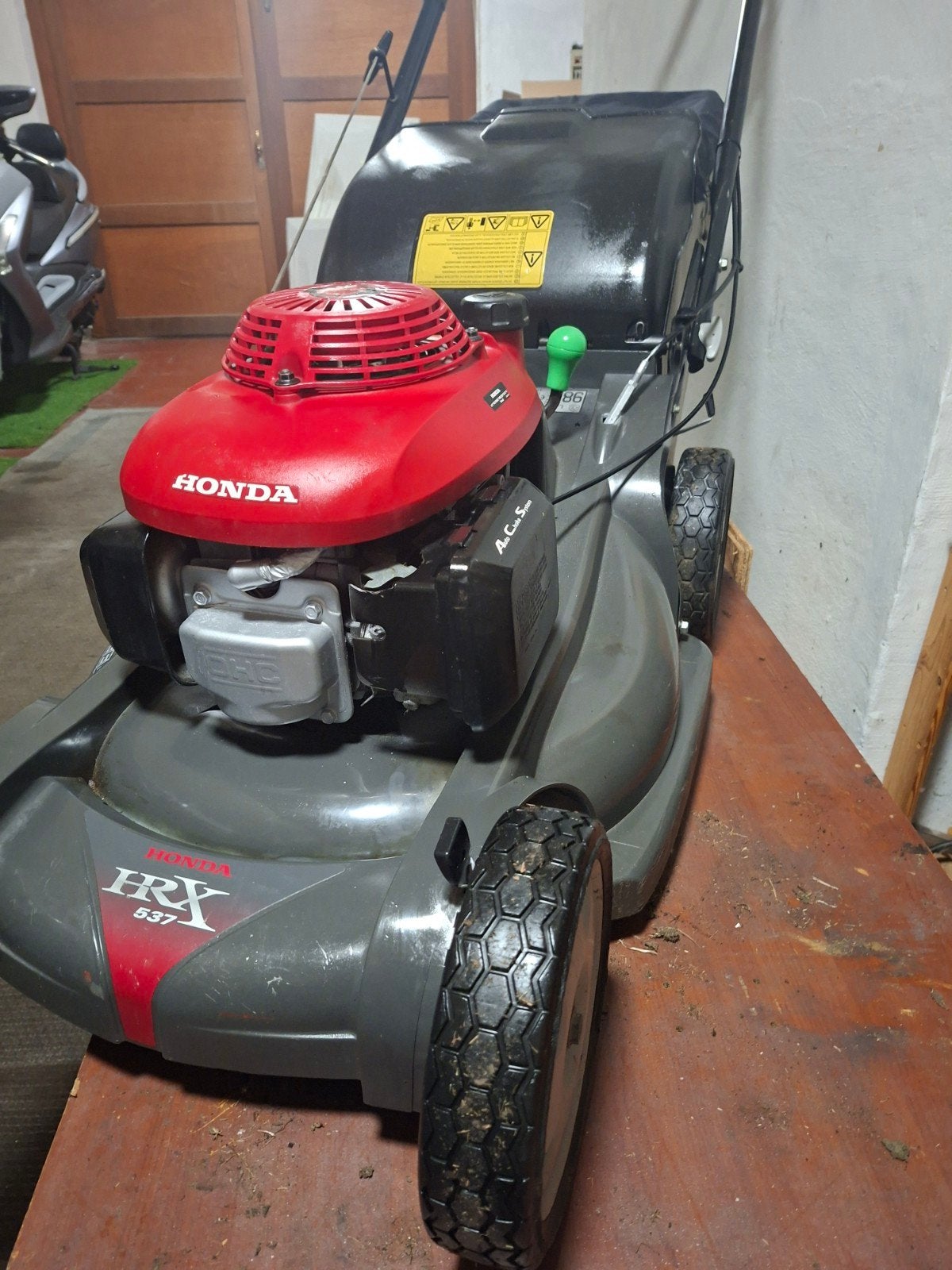 Honda HRX 537 53cm /zeer goede staat /onderhouden/ roto-stop, Honda, Utilisé, Tondeuses à gazon à essence, Fonction de mulching