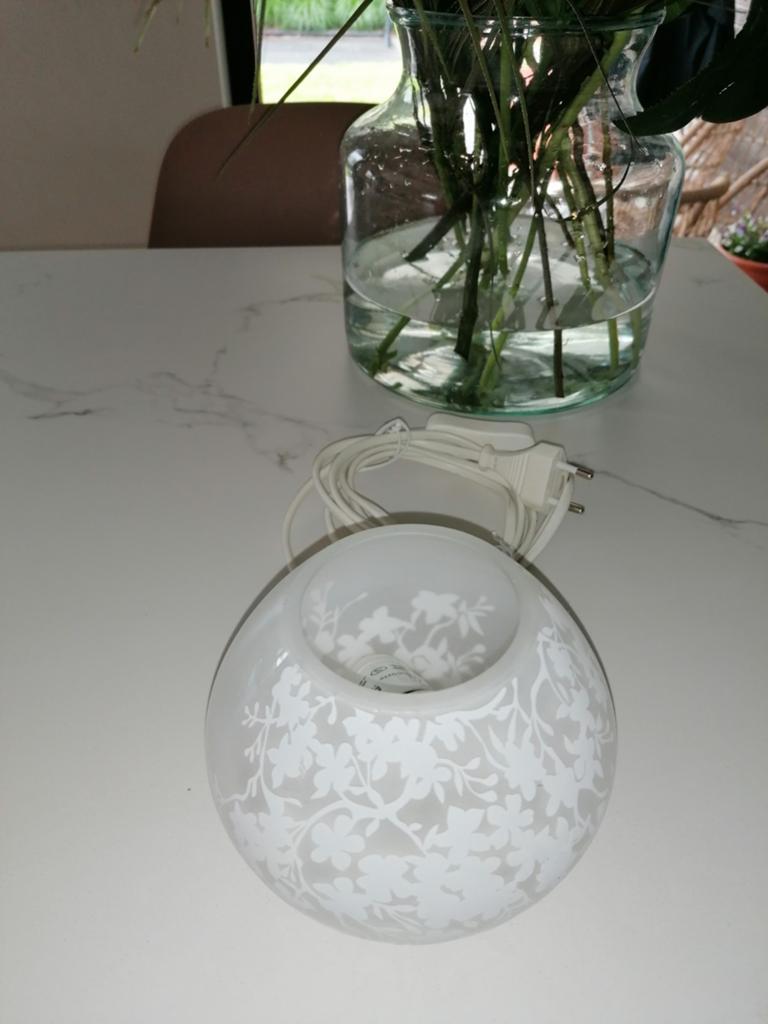 lampe de table en verre avec motif de fleurs de cerisier, Maison & Meubles, Enlèvement