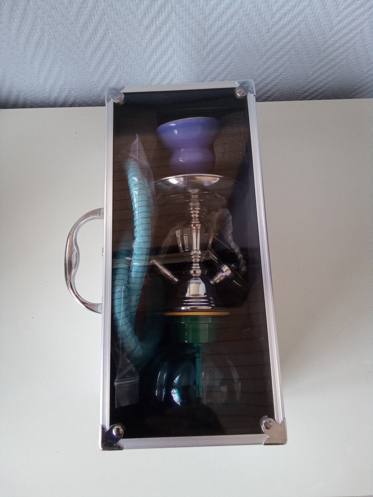 Ongebruikte waterpijp met transport kofferrtje type shisha, Enlèvement