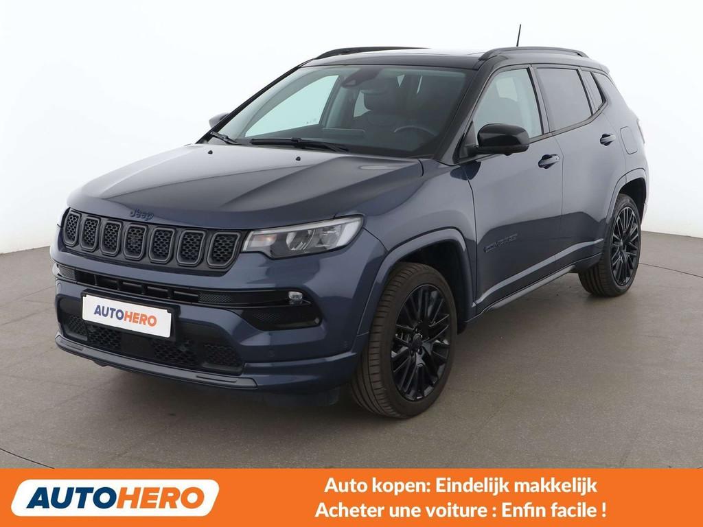Jeep Compass 1.3 T4 4xe Plug-in Hybrid S (automatique), Cuir, 1332 cm³, Noir, 44 g/km