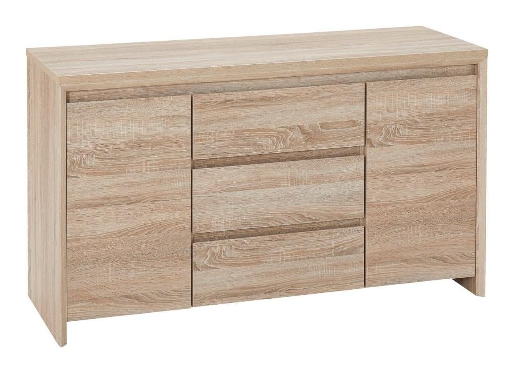 Sideboard HASLUND 2door 3 drawers oak, Enlèvement