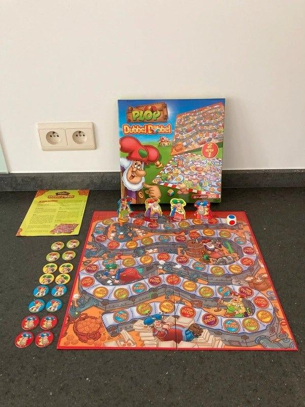 Studio 100 - Kabouter Plop Dubbel Dobbel, Hobby en Vrije tijd, Drie of vier spelers, Ophalen of Verzenden, Gebruikt, Studio 100