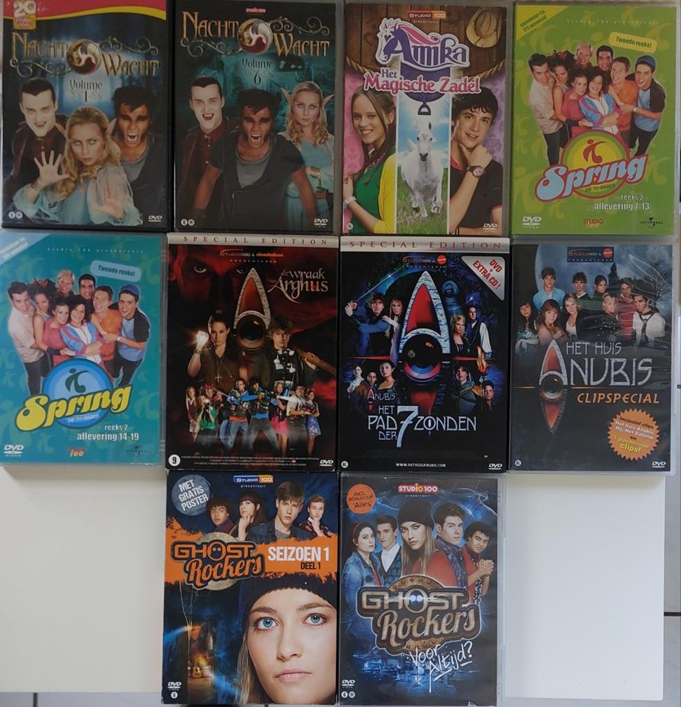 Dvd's Nachtwacht Het huis Anubis Spring Ghostrockers Amika, Cd's en Dvd's, Dvd's | Kinderen en Jeugd, Ophalen of Verzenden