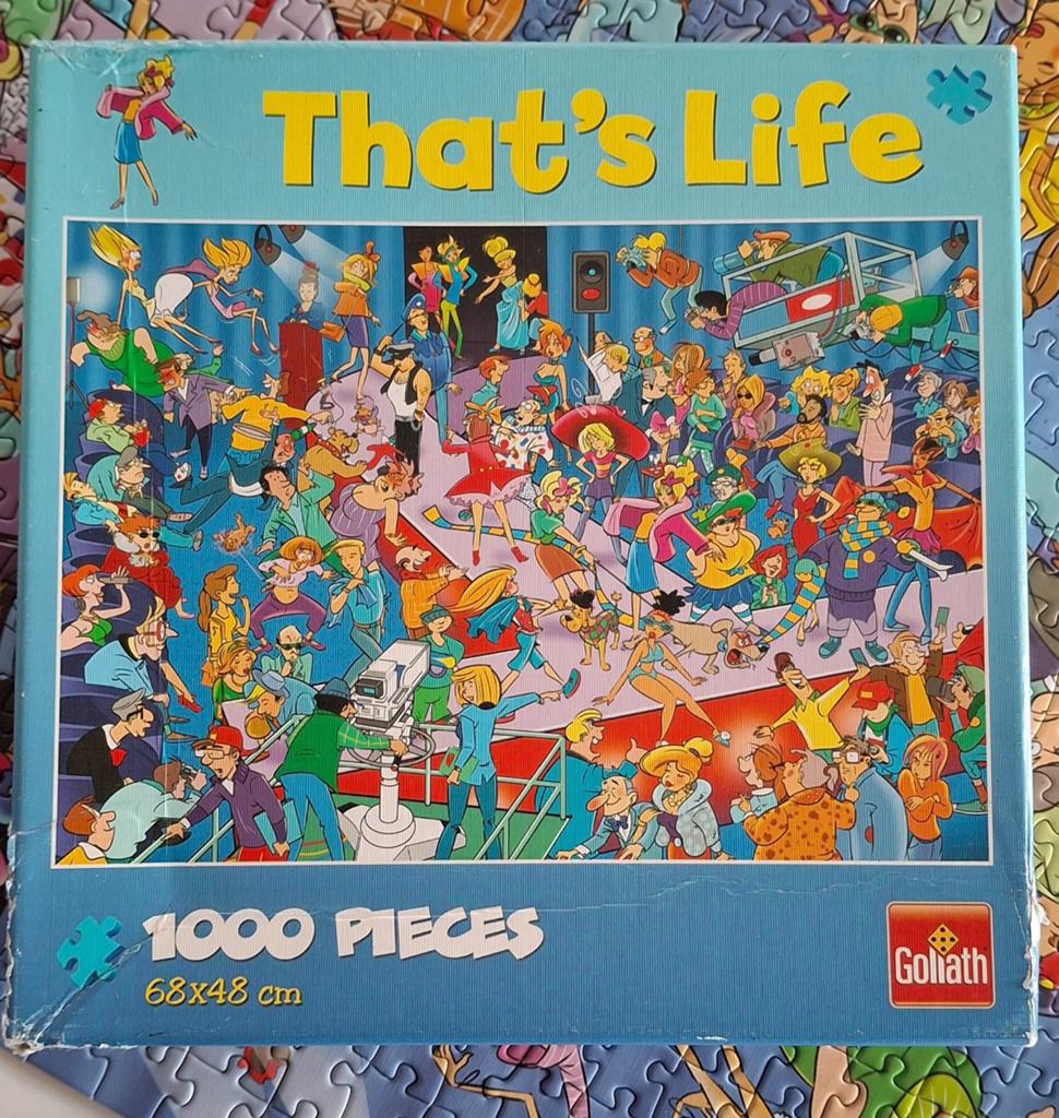 That's life puzzel - 1000 stukjes, Hobby & Loisirs créatifs, Sport cérébral & Puzzles, Enlèvement, 500 à 1500 pièces, Utilisé