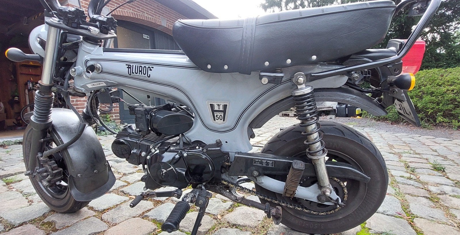 Bluroc Heritage 50cc (Dax) B-klasse | Slechts 8.164 km | Gri, Fietsen en Brommers, Ophalen, Gebruikt, Overige modellen, Klasse B (45 km/u)