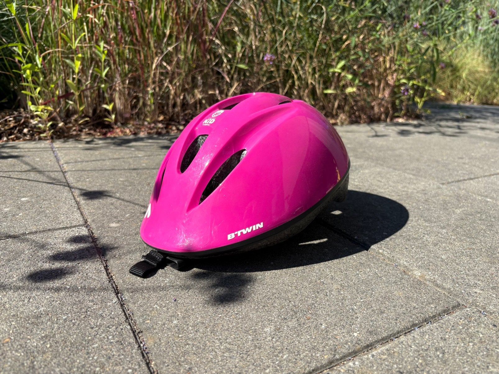 Fietshelm - meisje - kleuter/eerste leerjaar, Fietsen en Brommers, Fietsaccessoires | Fietshelmen, Ophalen, Gebruikt, Meisje