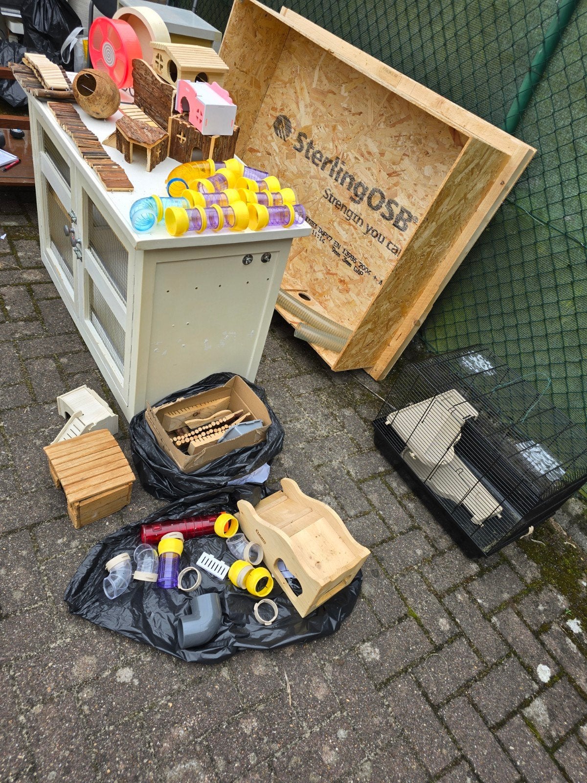 knaagdieren spullen en kooi, Dieren en Toebehoren, Ophalen of Verzenden, Gebruikt, Kooi, Cavia