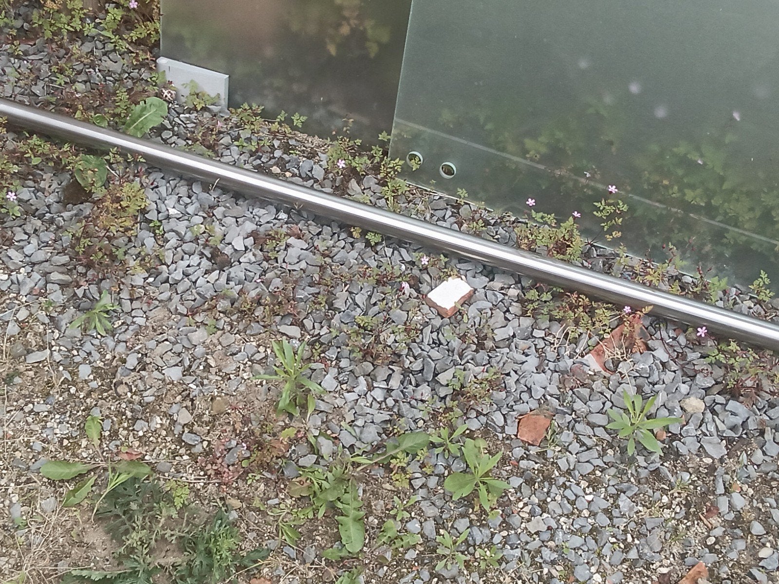 Inox-trapleuning 365 cm, Ophalen