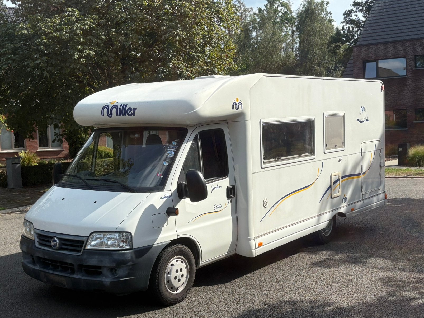 Fiat Miller Mobielhome 2.8L 88.000km Garantie+Keuring, Alkoof, Fiat, Serrures de sécurité, 7 tot 8 meter