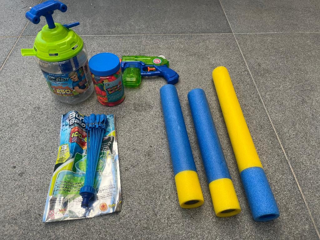 Pakket water spullen, Ophalen, Gebruikt