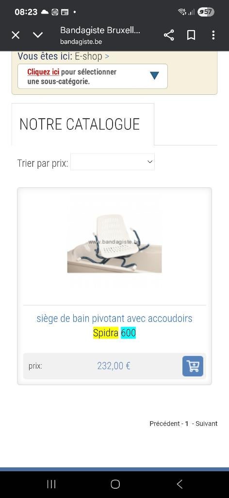 Siège de bain PMR neuf, Divers, Enlèvement, Neuf