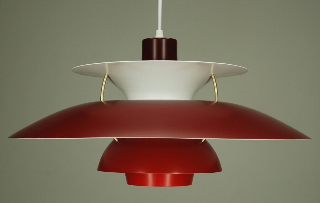 Louis Poulsen PH5, bordeaux à rouge 445 euros, Envoi, Rouge, Vintage