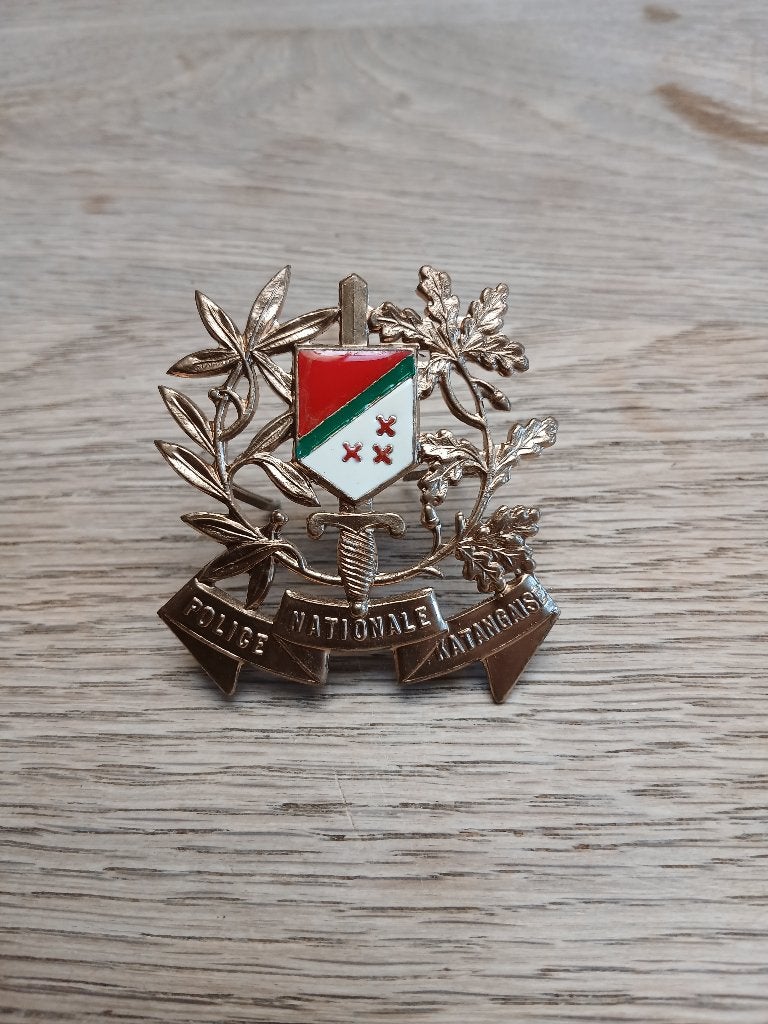 Insigne police nationale Katanga, Collections, Envoi, Gendarmerie, Emblème ou Badge