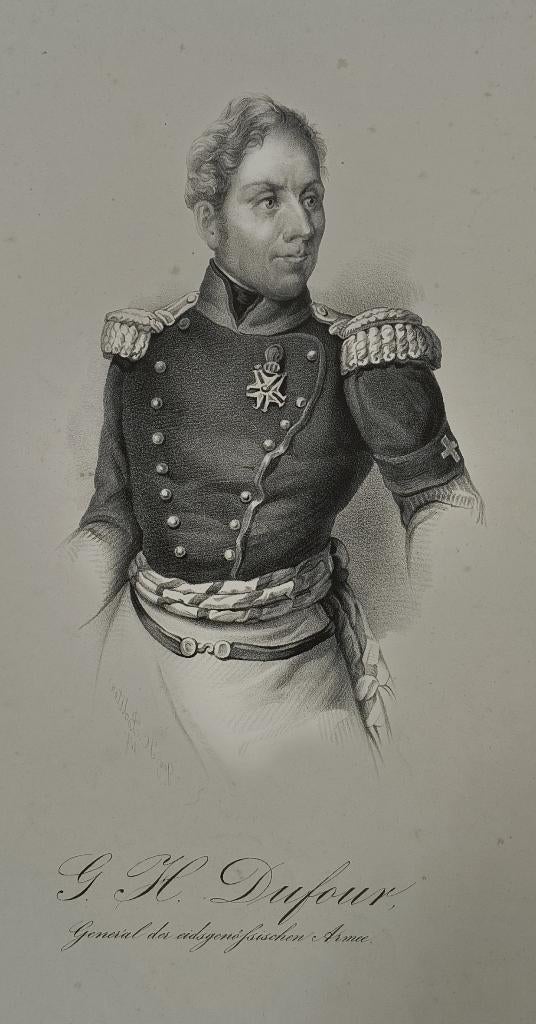 Generaal Guillaume-Henri Dufour, Antiek en Kunst, Ophalen of Verzenden