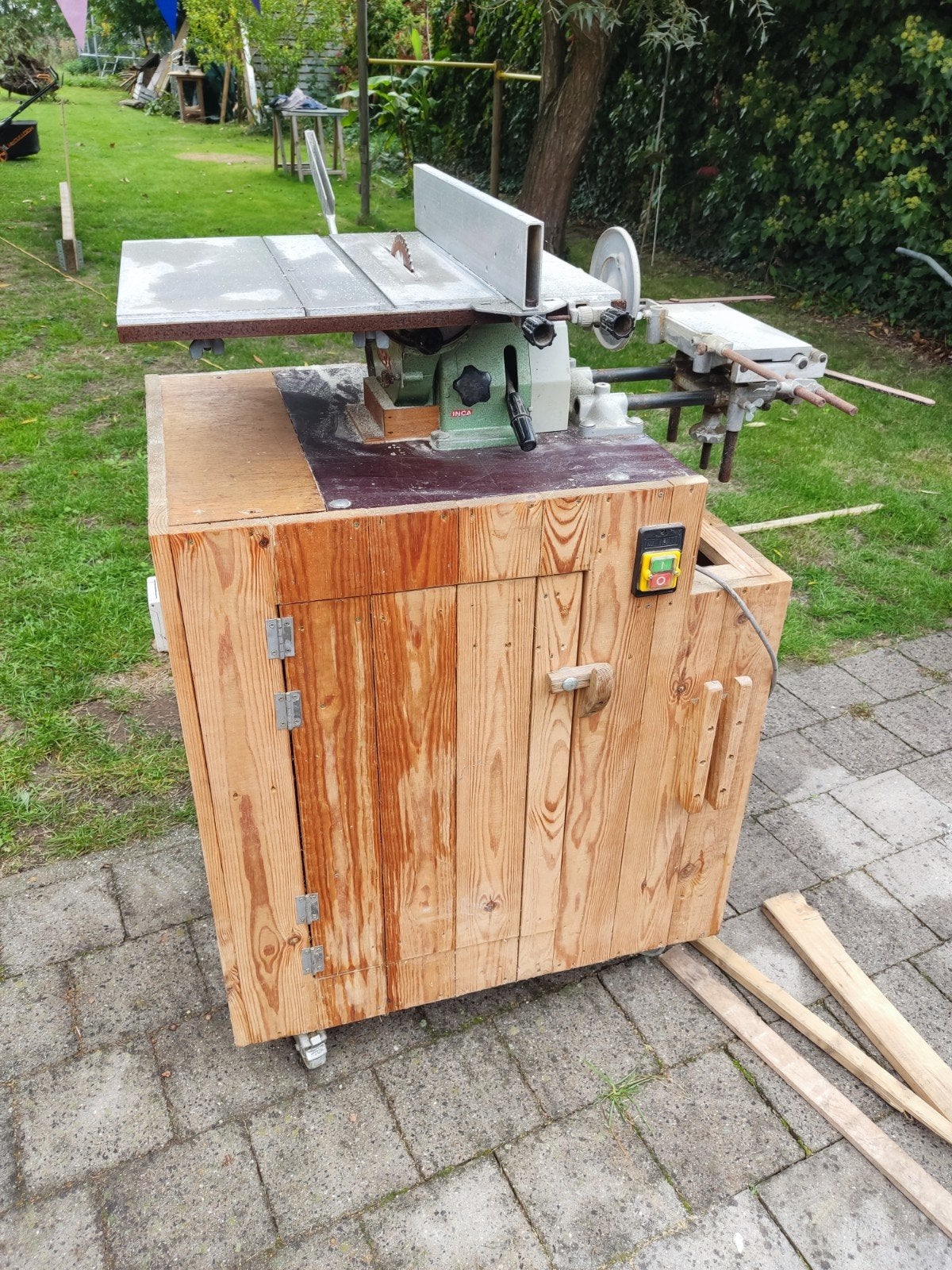inca zaagtafel cirkelzaag, Doe-het-zelf en Bouw, Ophalen, Gebruikt, Cirkelzaag, Inca