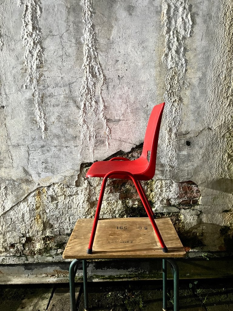 POLLY RED (123 en stock) Réorganisation possible, Maison & Meubles, Chaises, Enlèvement ou Envoi, Cinq, Six Chaises ou plus, POLLY RED