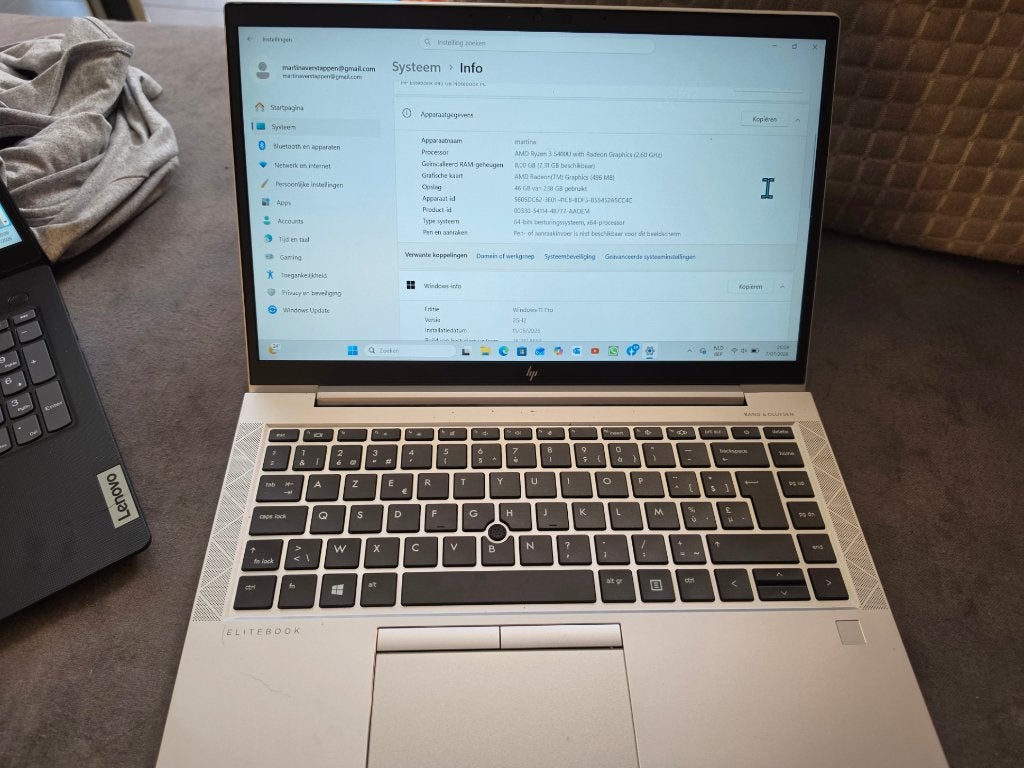 hp elitebook 845, Computers en Software, Windows Laptops, Ophalen, 256 GB, 8 GB, Refurbished