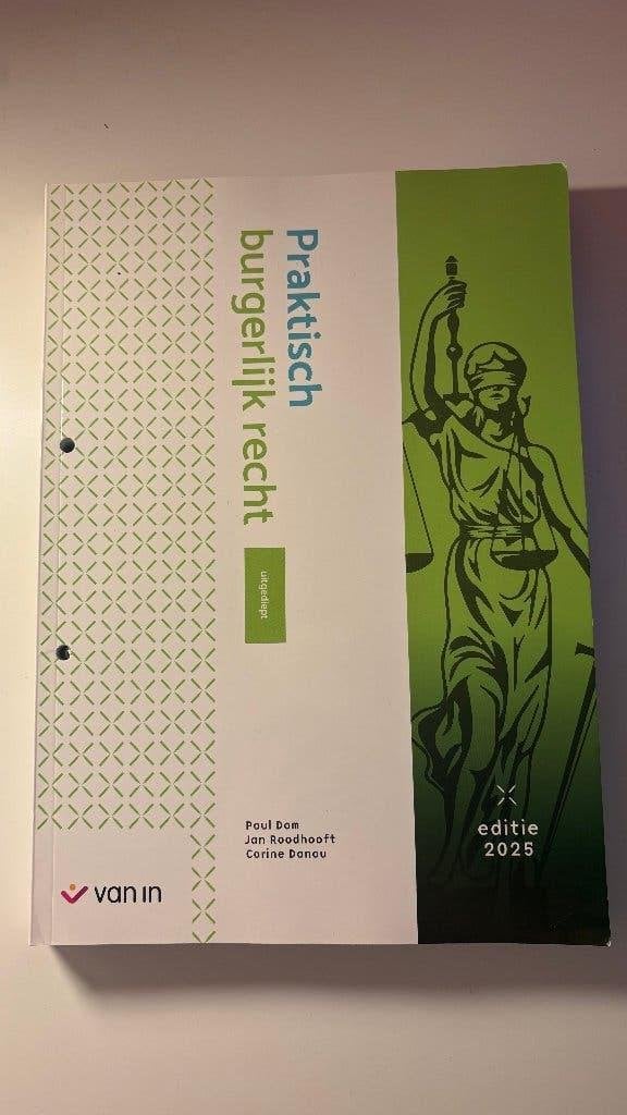 Praktisch burgerlijk recht uitgediept, Boeken, Verzenden, Zo goed als nieuw, Hogeschool, Paul Dom - Jan Roodhooft - Carine Danau