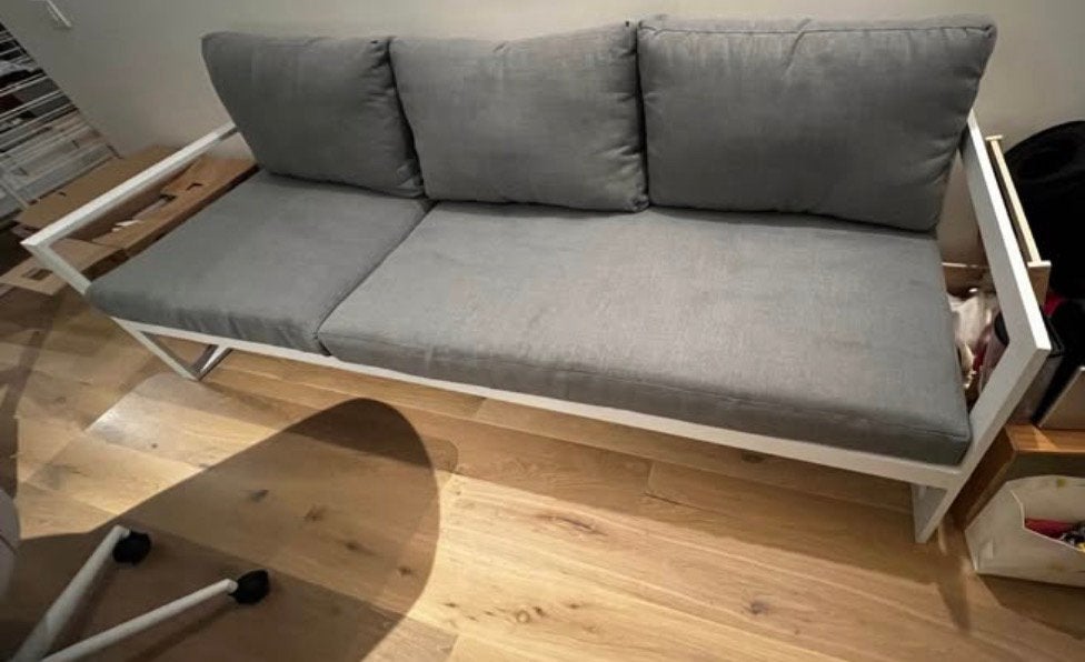 Tuinset, Ophalen, 6 zitplaatsen, Bank, Aluminium