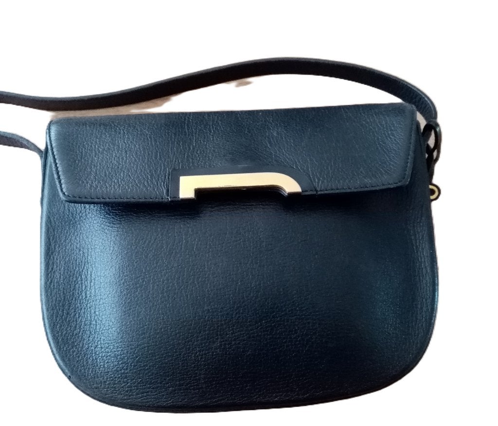 Delvaux Deluré in zwart leder - crossbody, Info@floreca.be, Enlèvement ou Envoi, Floreca, Utilisé