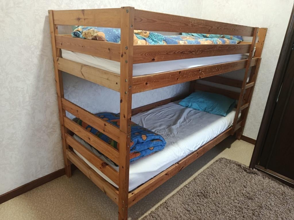Stapelbed, Ophalen, Gebruikt, Tweepersoons, Minder dan 160 cm