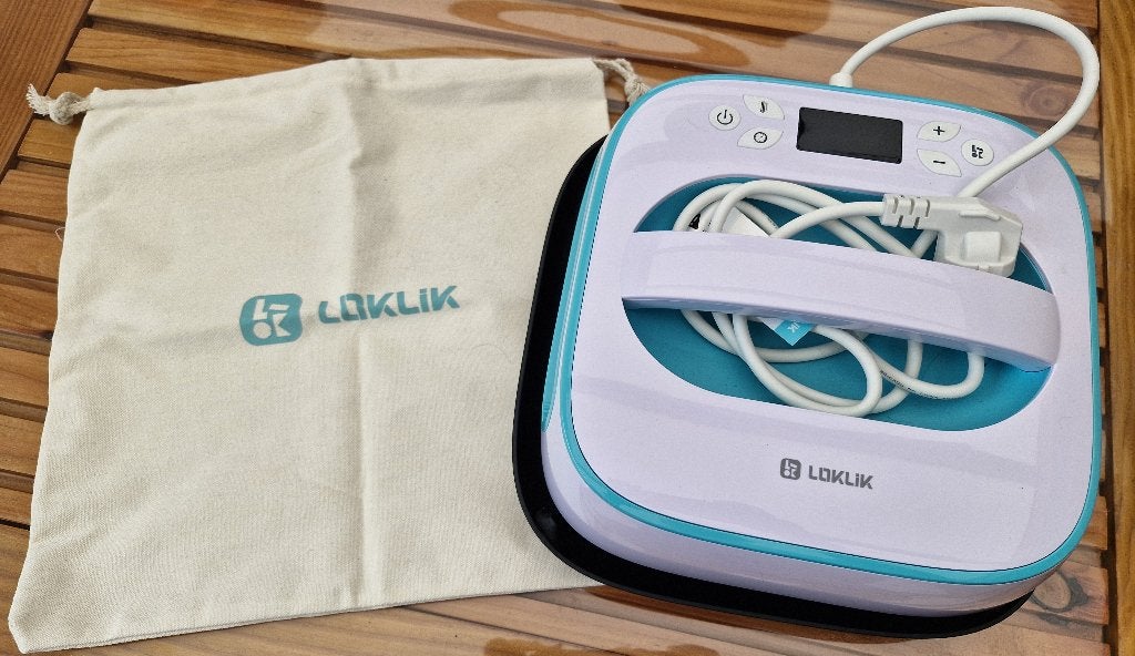 Loklik Heat Press met Cricut EasyPress Mat, Textiel, Zo goed als nieuw, Blauw, Cricut