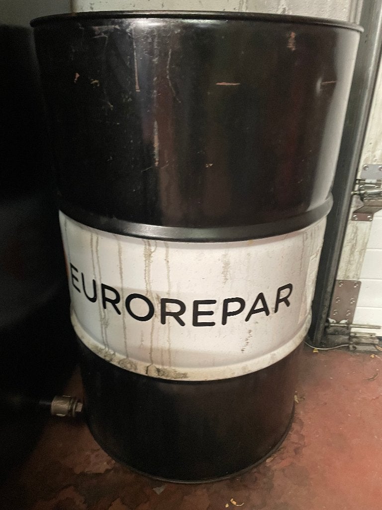 olievaten 208 liter, Ophalen, Gebruikt