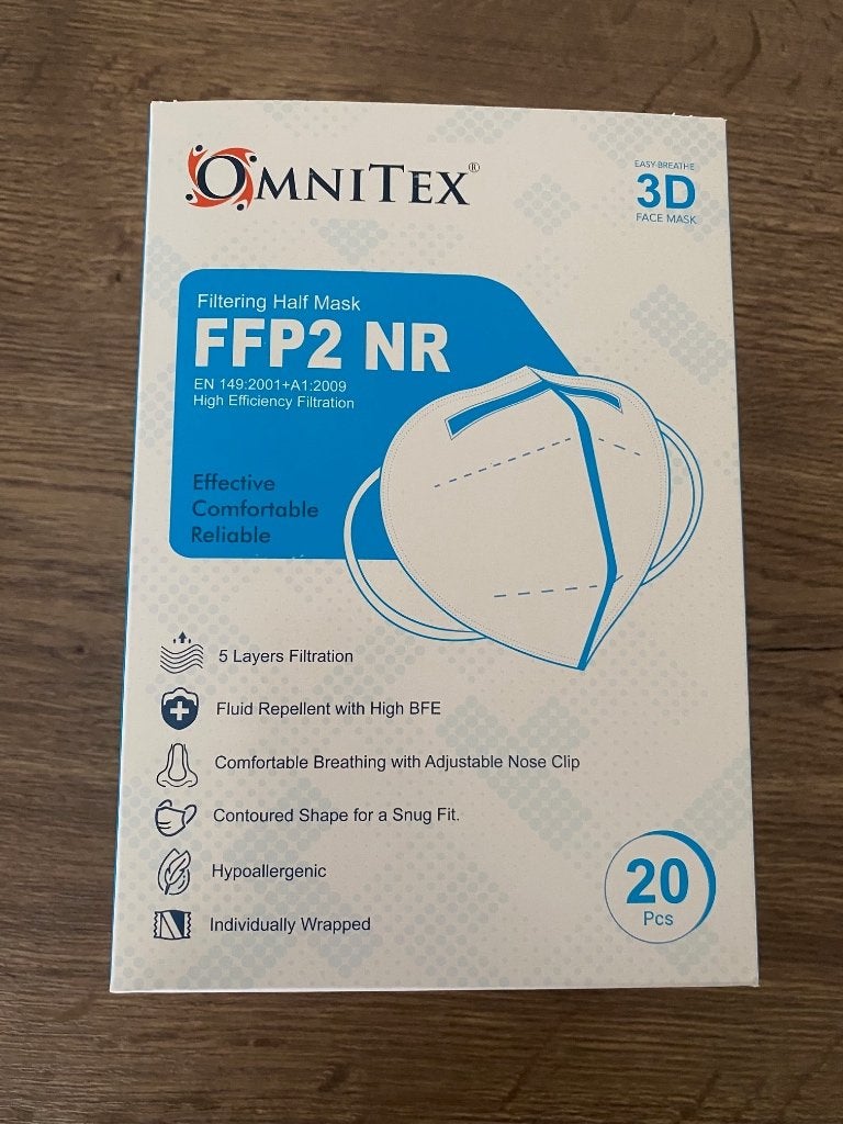 doos nieuw mondmaskers FFP2 NR 20 stuks, Enlèvement ou Envoi, Neuf