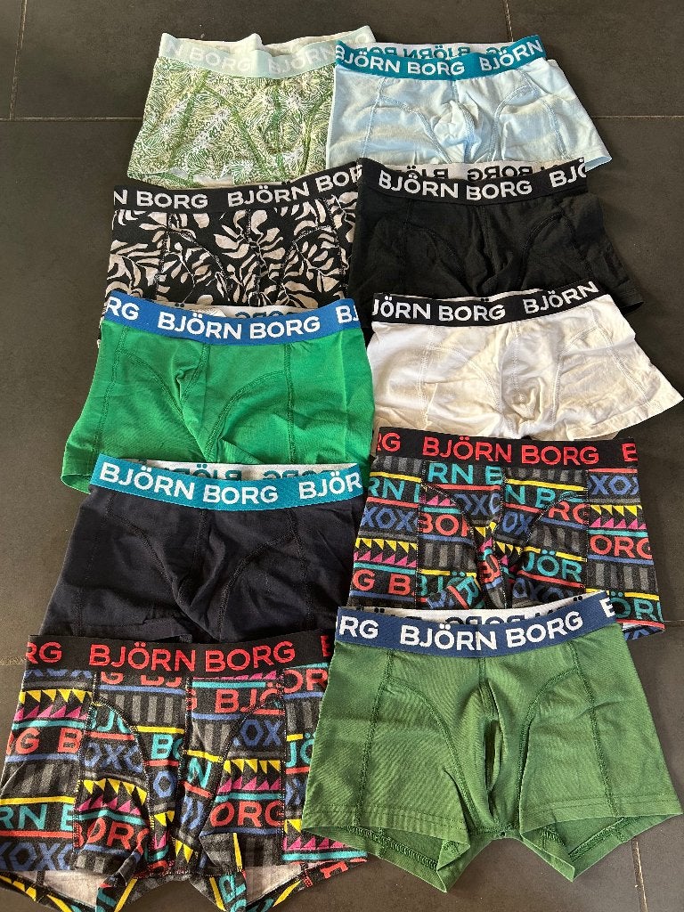 lot de 10 boxers Björn Borg taille 134/140 en bon état, Garçon, Enlèvement ou Envoi, Comme neuf, Bjorn borg