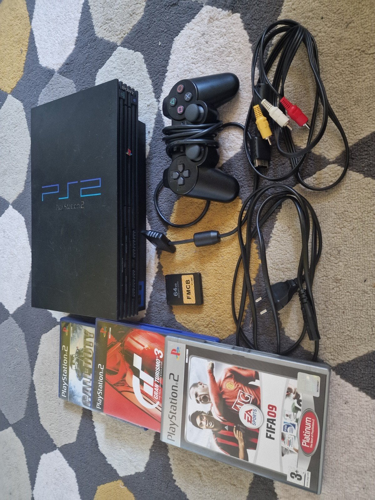 Console Sony PlayStation 2 complète, Avec 1 manette, Phat, Enlèvement, Utilisé