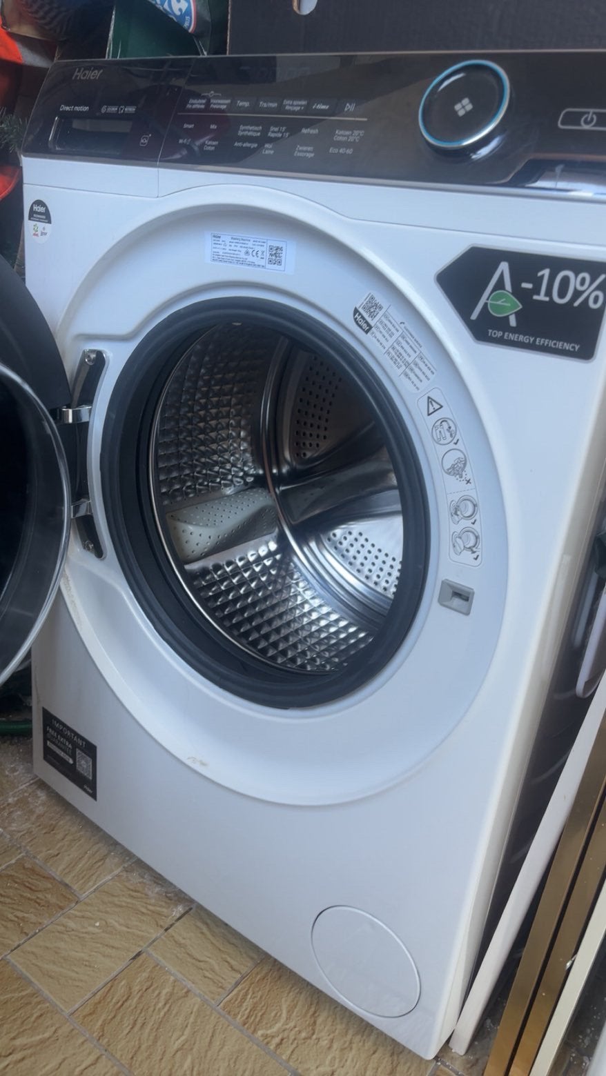 Haier wasmachine 9KG – Energieklasse A – Slechts 1 jaar oud, Elektronische apparatuur, Ophalen, Zo goed als nieuw