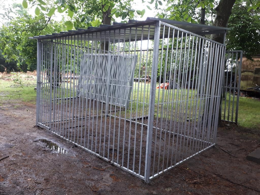 nieuwe hondenkennel met dak, Ophalen, Nieuw, Hondenkennel