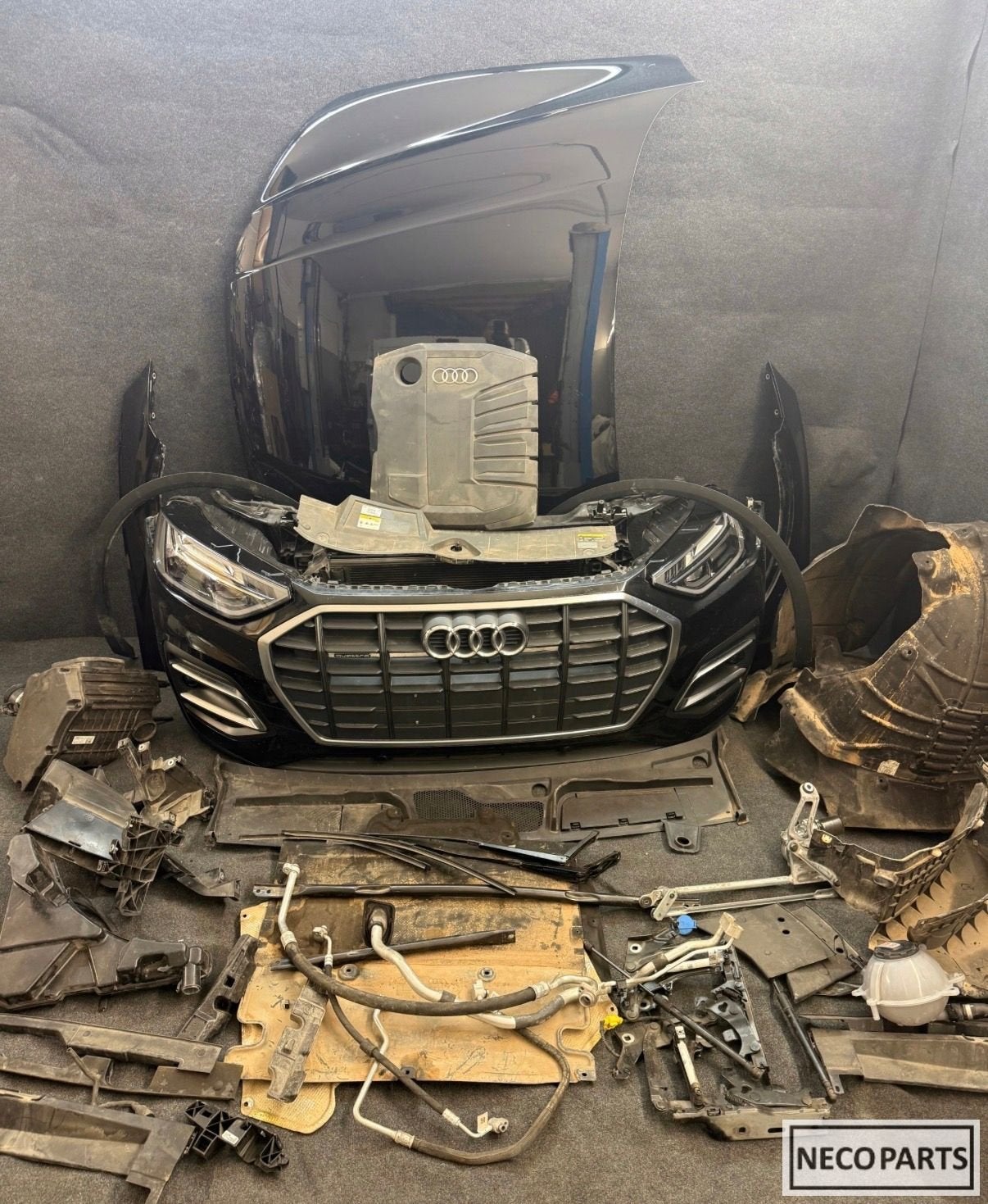AUDI Q5 80A FACELIFT VOORKOP LY9B COMPLEET ALLES LEVERBAAR!!, -, Audi, Utilisé, -