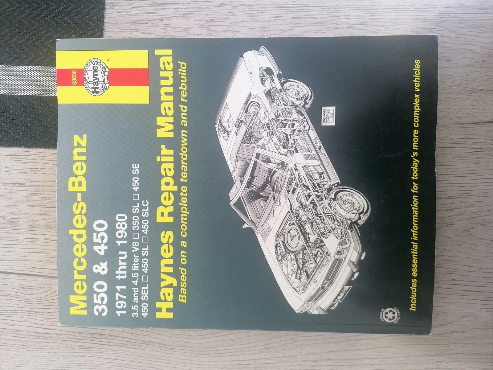 Manuel Mercedes-Benz w107, Enlèvement