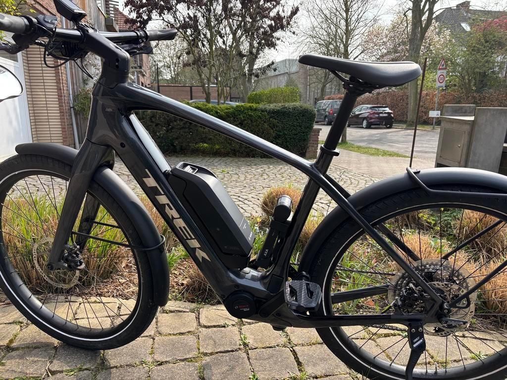 Trek Allant +9,9 S speed pedelec L heren, Fietsen en Brommers, Elektrische fietsen, Zo goed als nieuw, 51 tot 55 cm, 50 km per accu of meer