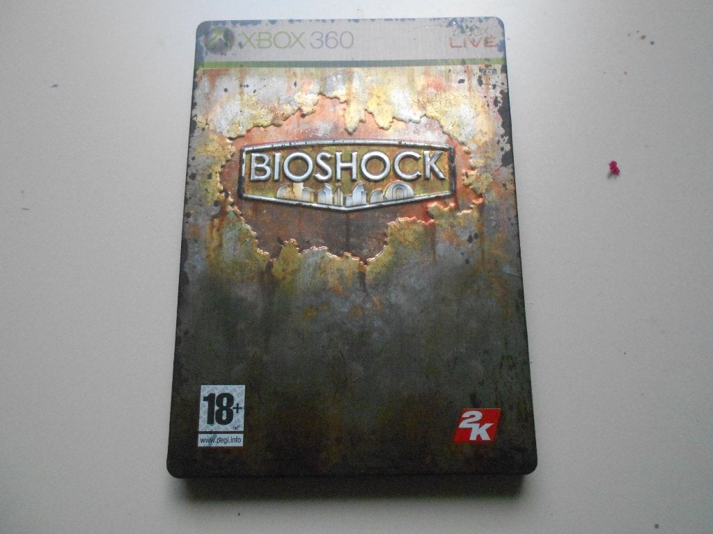 xbox 360 game bioshock metaal box, Games en Spelcomputers, Games | Xbox 360, Ophalen of Verzenden, Zo goed als nieuw