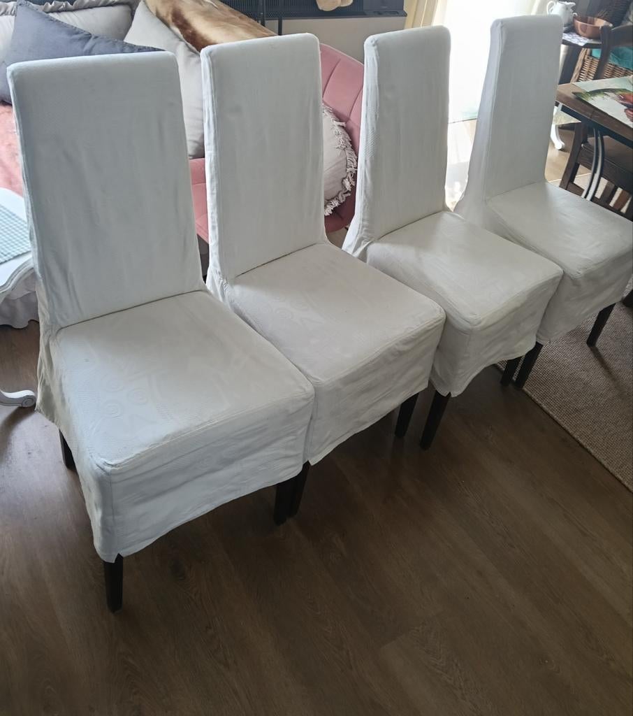 4 stoelen landelijk, Huis en Inrichting, Stoelen, Ophalen, Stof