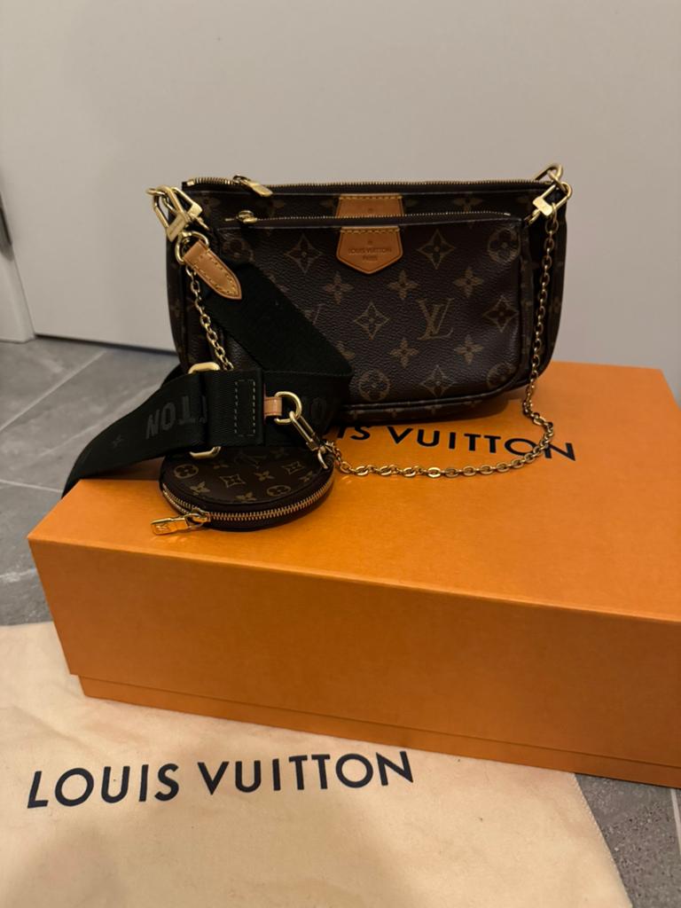 Louis Vuitton Multi Pochette Accessoires tas LV, Ophalen of Verzenden, Gebruikt, Bruin, Schoudertasje