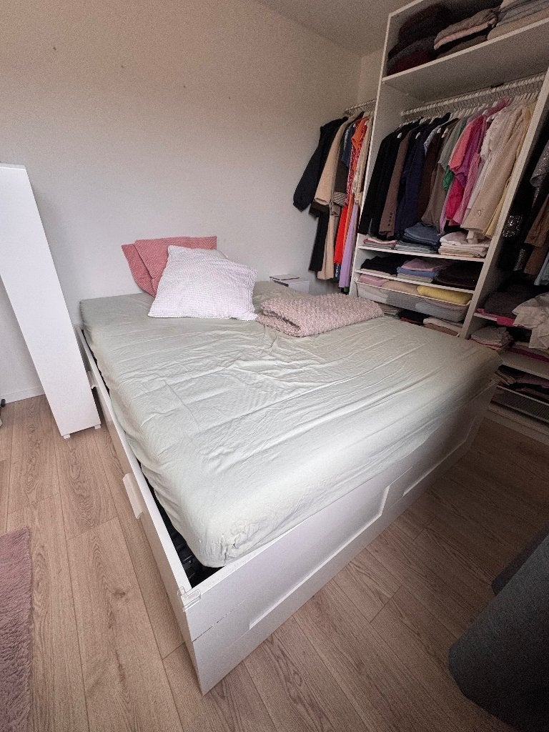 Bed, Ophalen, Gebruikt, Tweepersoons
