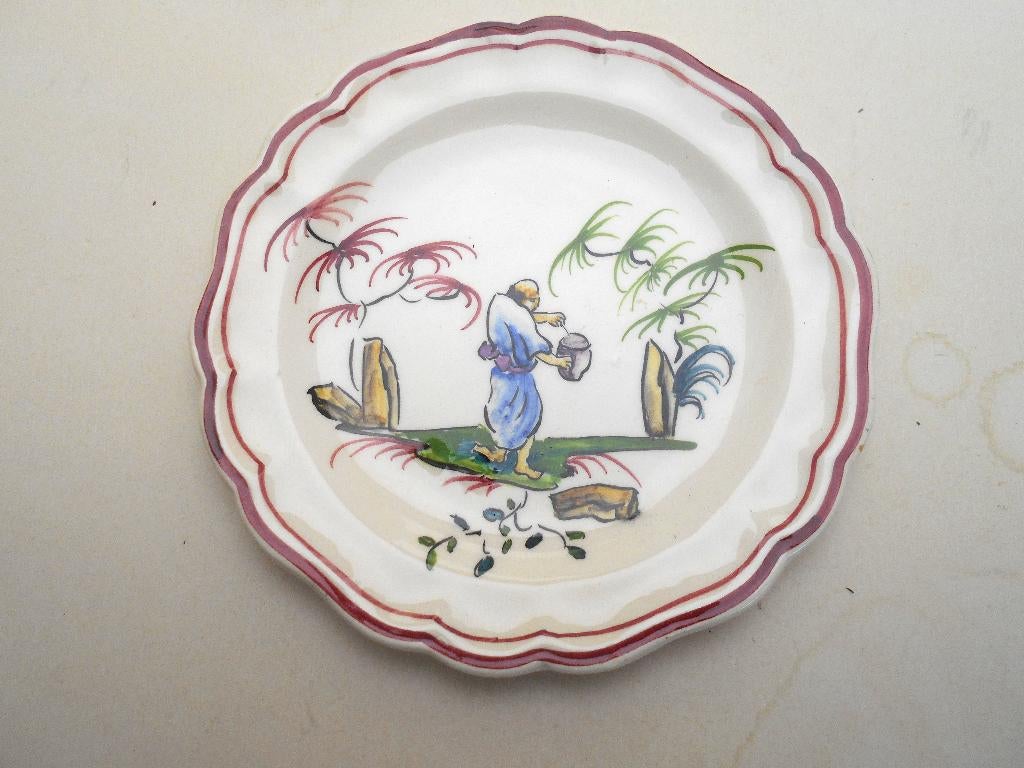 ancienne assiette decorative chinoise, Enlèvement ou Envoi