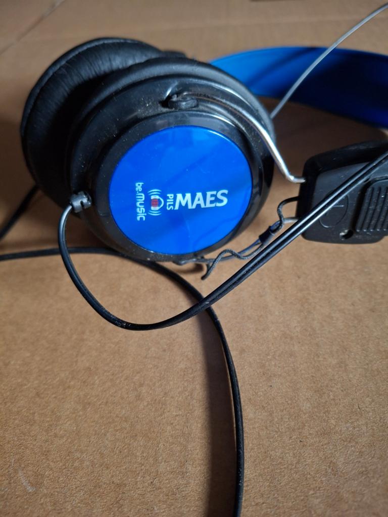 Vintage Maes Pils Koptelefoon – 'be MUSIC Maes', Ophalen, Zo goed als nieuw, Overige merken