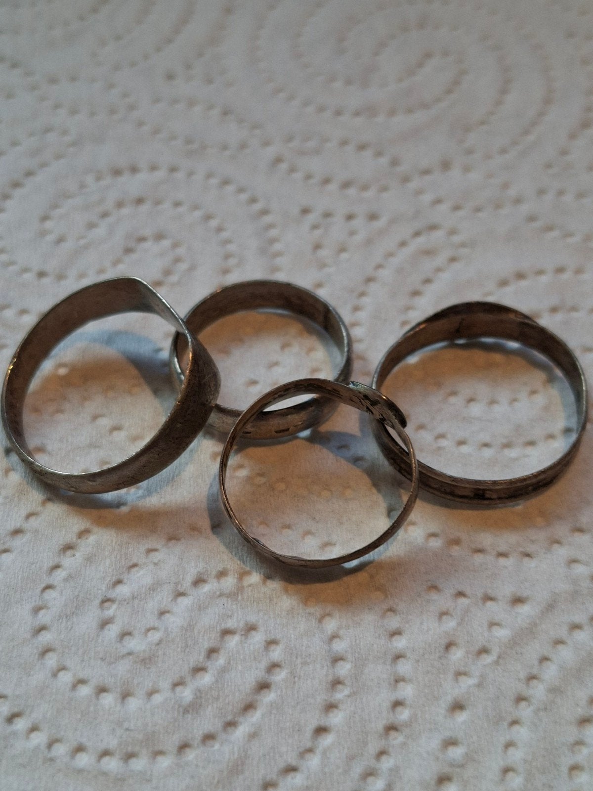 Bodemvondsten - Lot zilveren ringen, 18e/19e eeuws, Ophalen of Verzenden